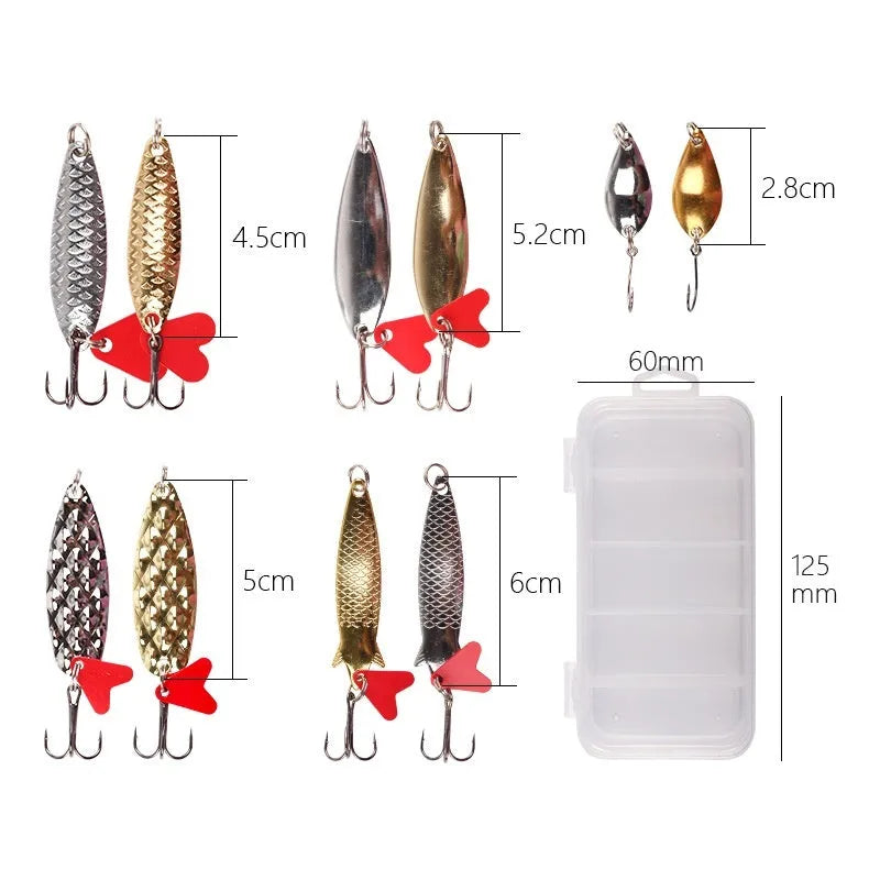 Metal pineapple sequin fishing lure dressings in gold and silver for iron jigs and false baits