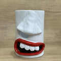 Resin funny tissue paper holder desktop ornament measuring 8.5 by 14.6 centimetres