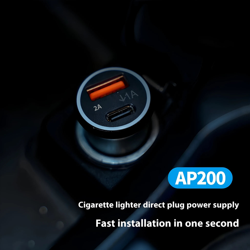 Black car charger GPS locator device with ABS housing for vehicle tracking
