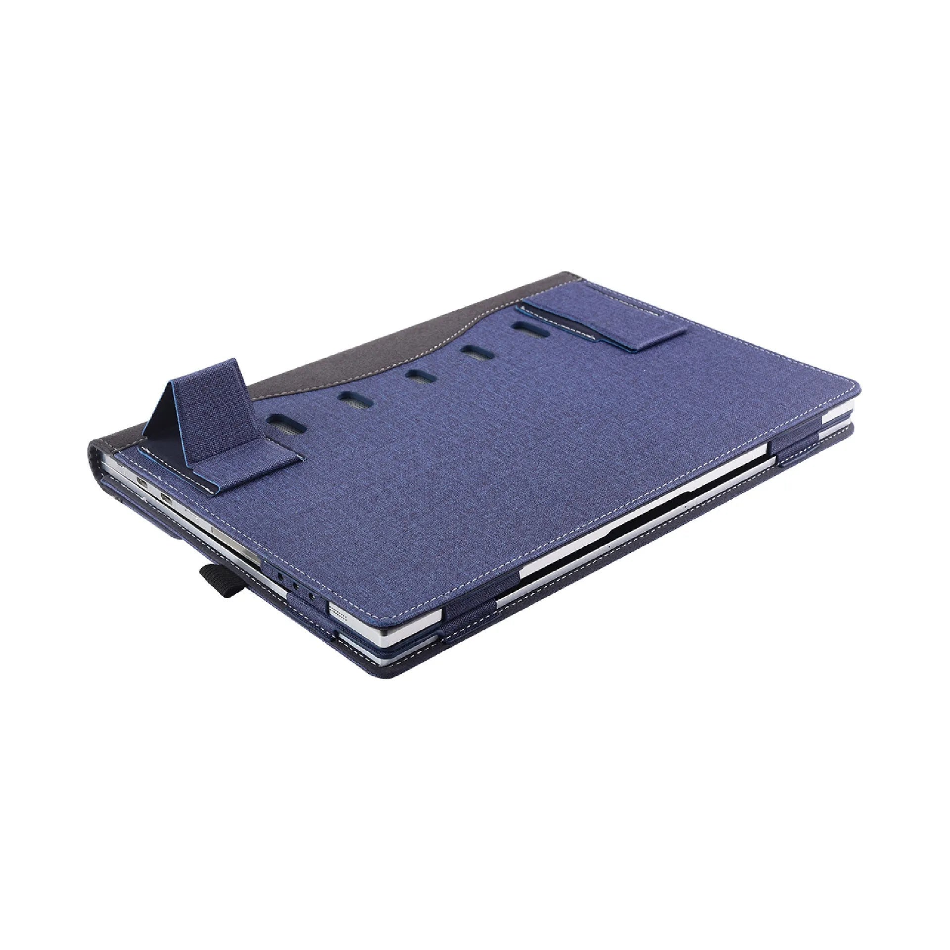 Black Chinese-style laptop protective sleeve for Microsoft Surface Laptop 6 with bracket design