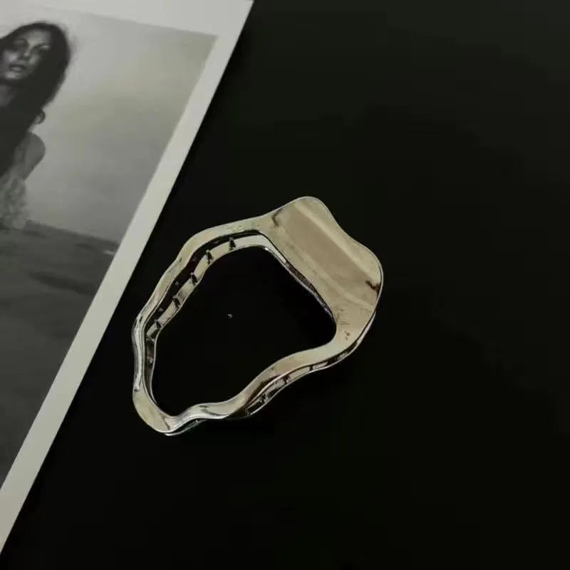 Zinc alloy hair barrettes in geometric shapes with gold and silver polished finishes