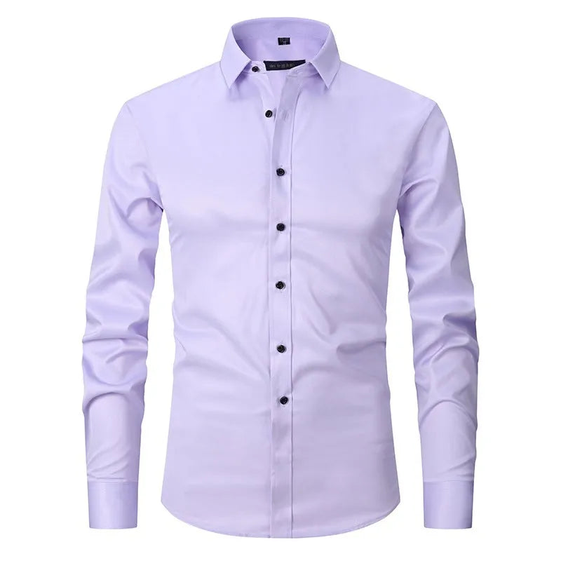 Men's stretch long sleeve work shirt in polyester fibre available in multiple colours and sizes S to 3XL