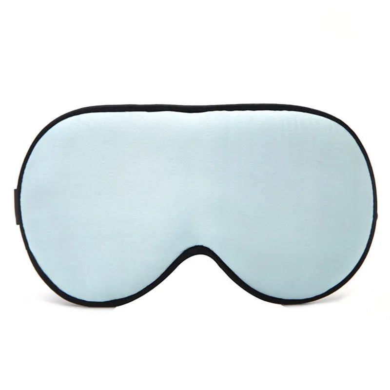 Double-sided mulberry silk eye mask with embroidered print in various colour options