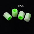 Car luminous valve caps with glow-in-the-dark rubber construction for tyre valve stems