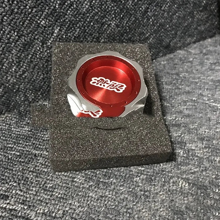 Aluminium alloy oil filter cap in six colour choices for Honda vehicles.