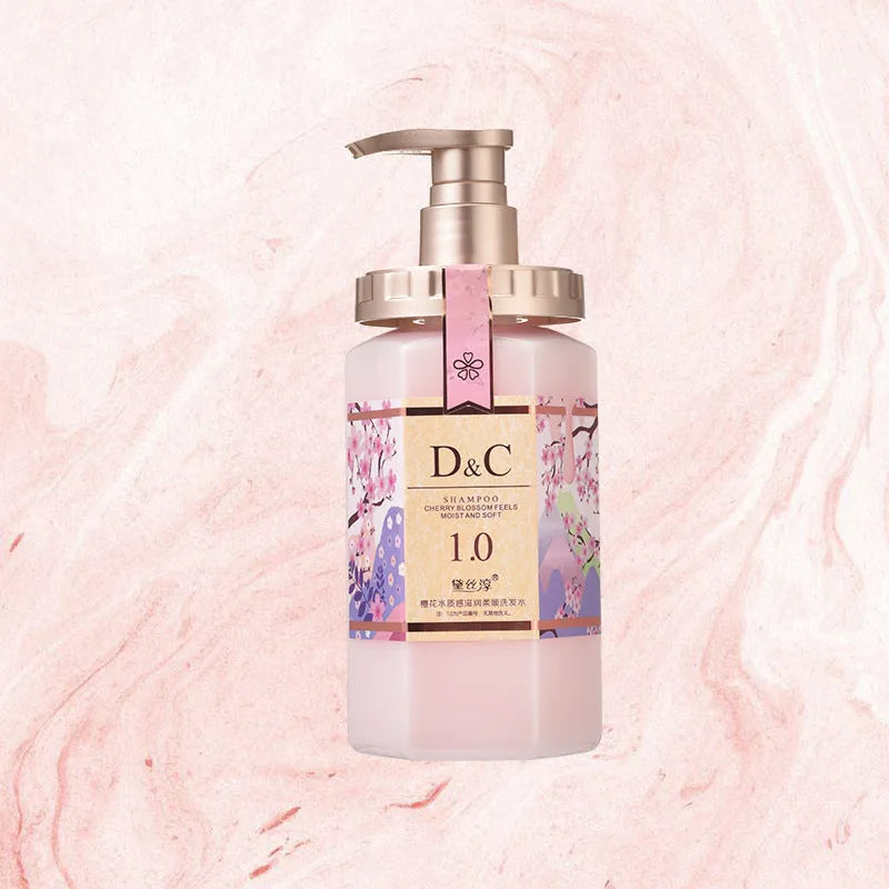 Sakura shampoo conditioner shower gel nursing suite 500ml bottle with cherry blossom formula