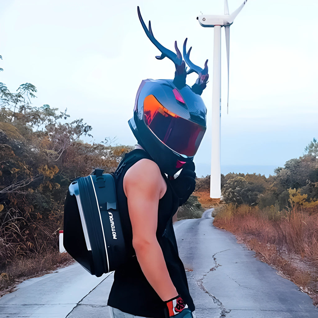 Resin dragon horn helmet decorations in multiple colours for motorcycle and scooter customisation
