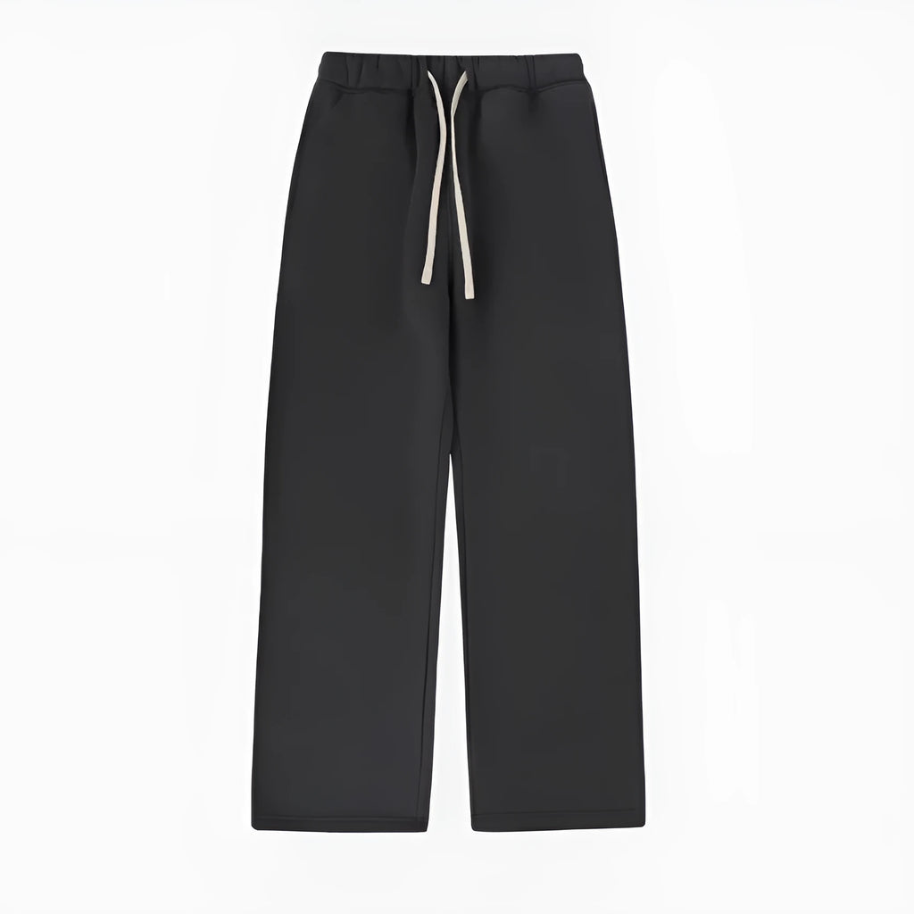 Men's fleece-lined sweatpants with elastic waistband in six colour options