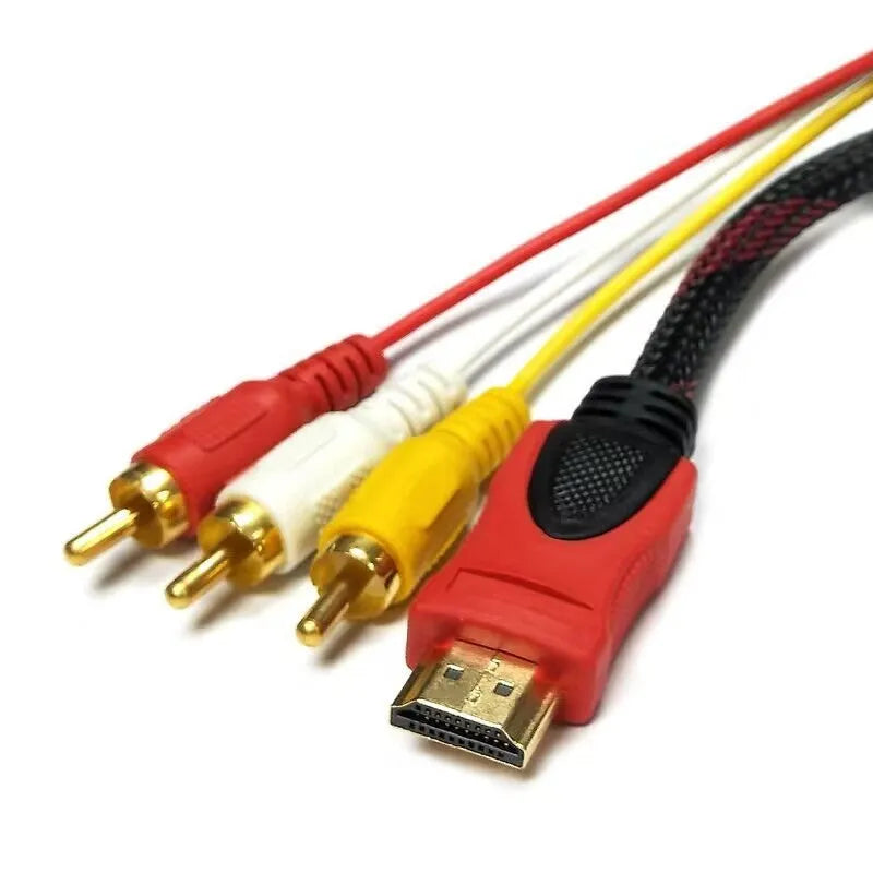 HDMI to AV15 M conversion cable measuring 1.5 metres with alloy connectors