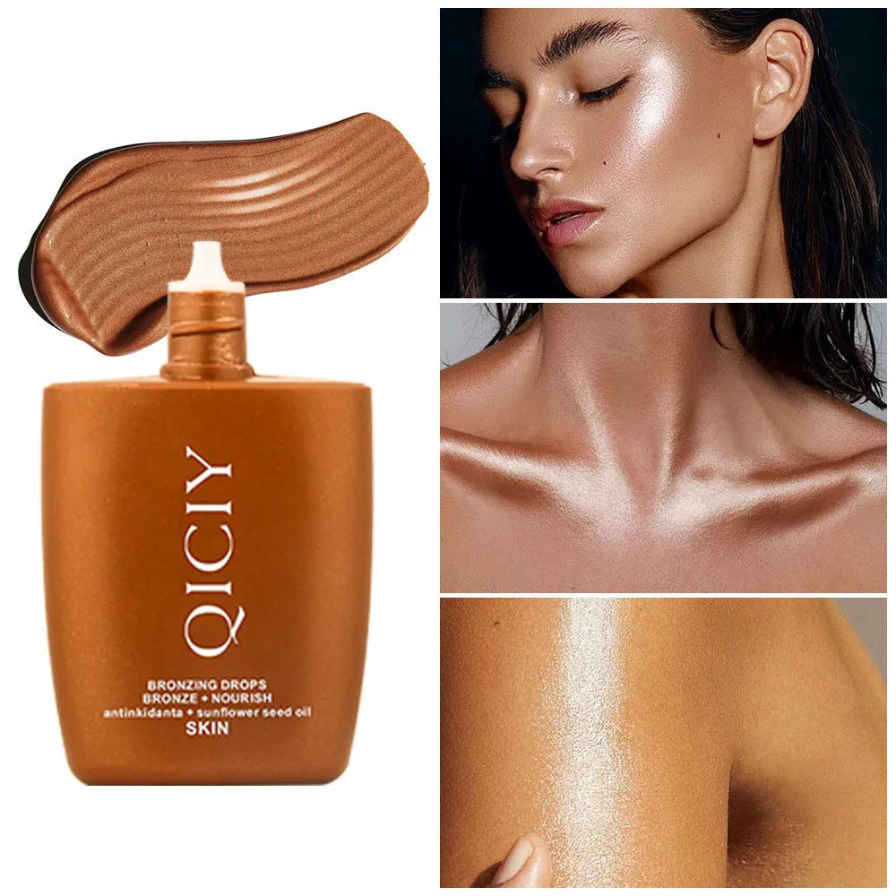 30ml face and body contouring liquid cosmetic bottle for brightening and highlighting in four colour options