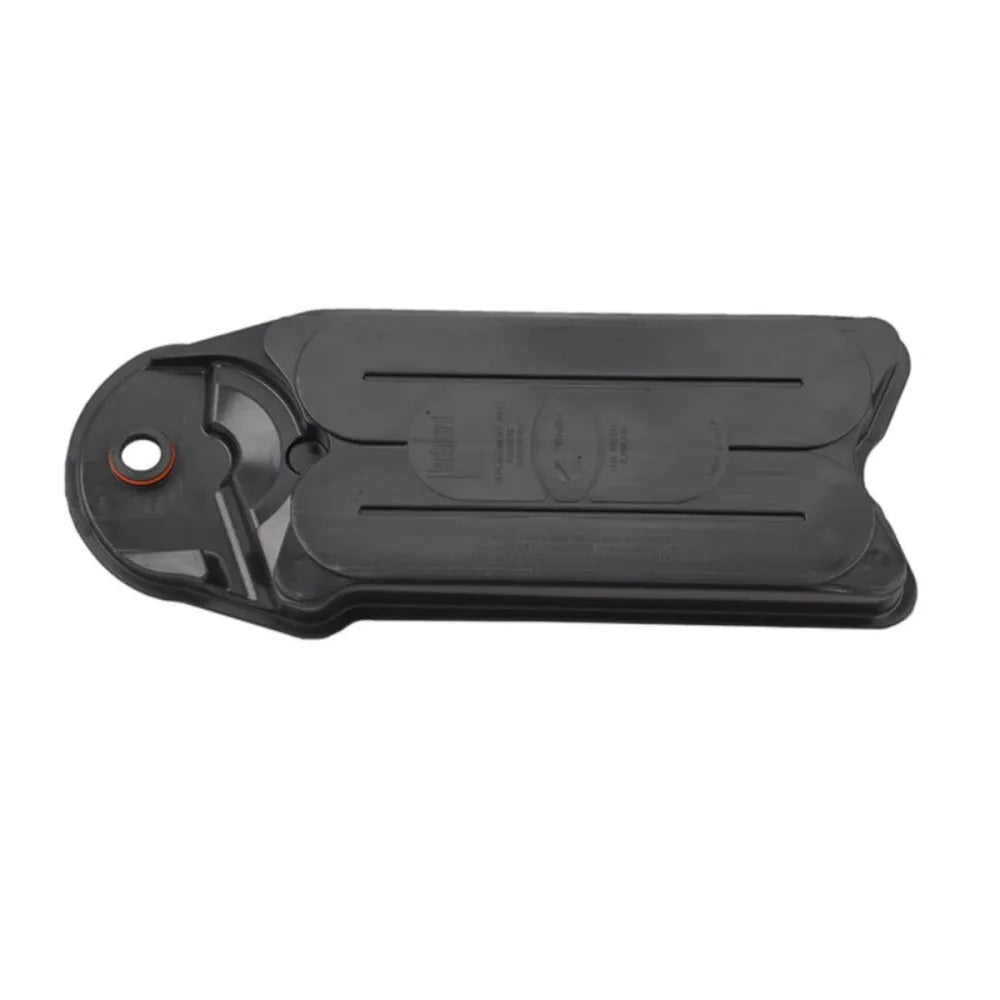 Black automotive crankcase ventilation filter with polypropylene housing for PCV systems
