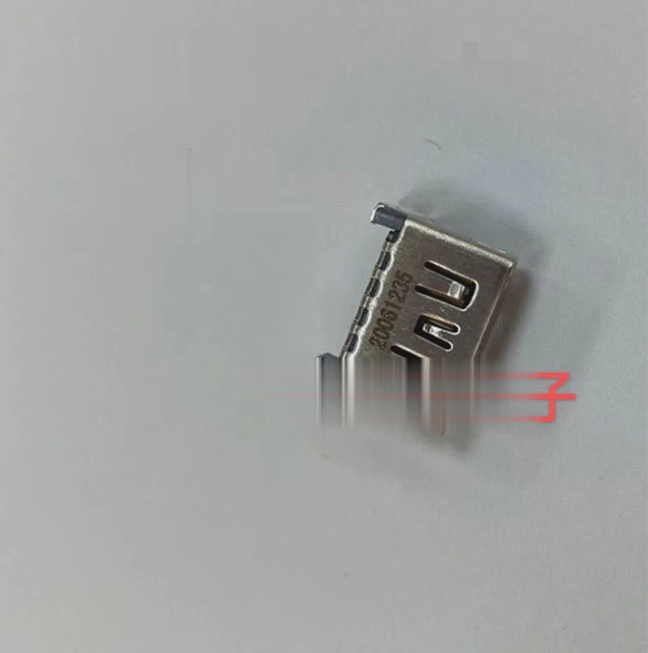 Silver HDMI host interface socket replacement part for gaming console connections