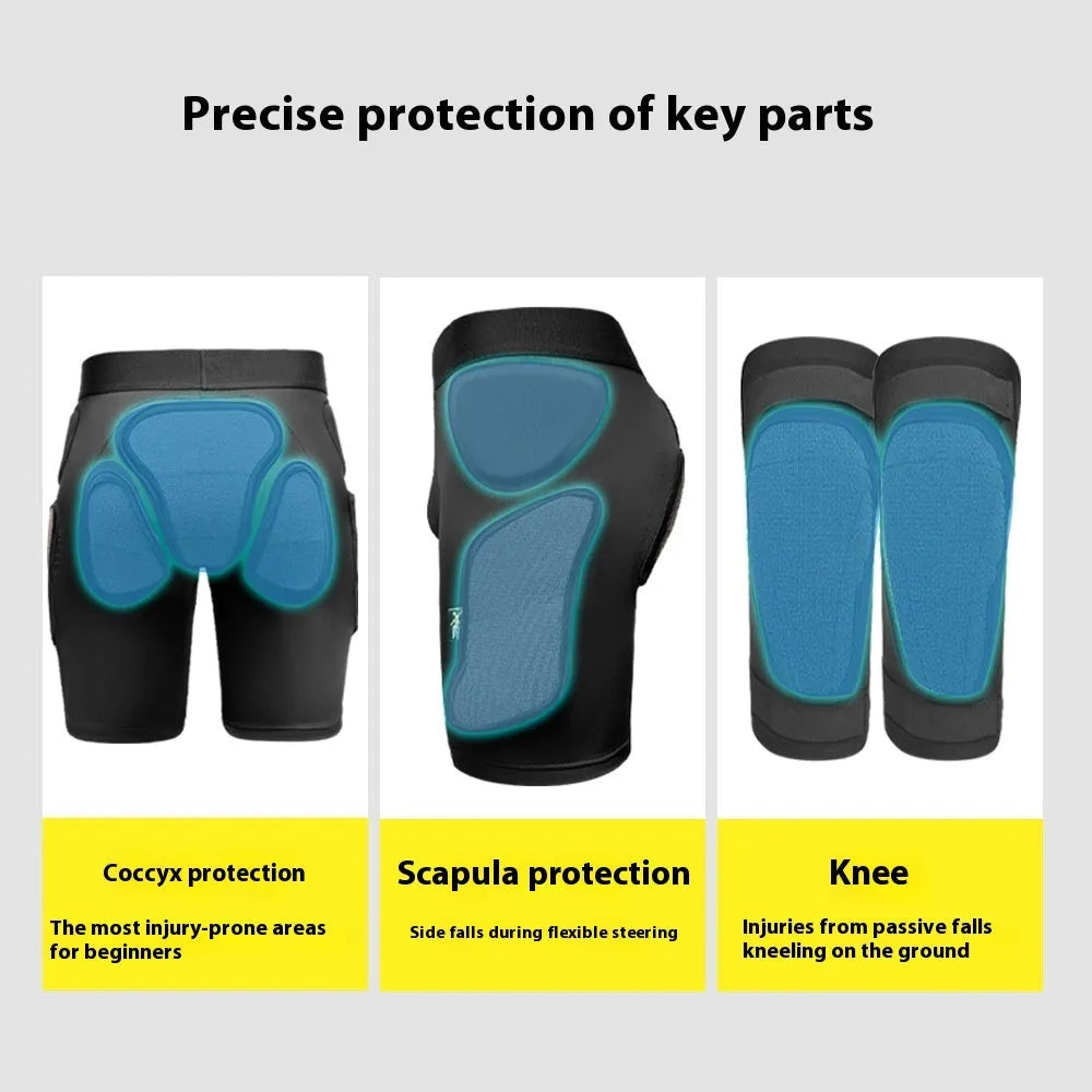 Ski protective gear anti-fall pants hip pad knee pad inner wear cushion in S M L XL sizes