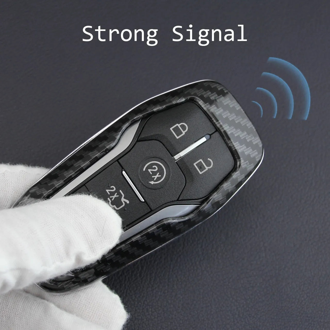 Plastic protective shell for car remote control keys showing single shell design