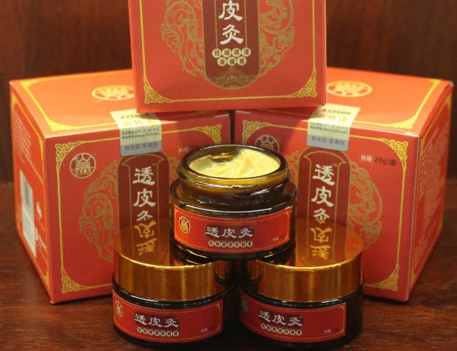 20g tube of Bestlife herb skin-penetrating moxibustion analgesic ointment, Baishi grass translucent colour.