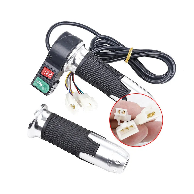 Three-wheel electric car accelerator modification kit with three-speed rotating handle in plastic construction