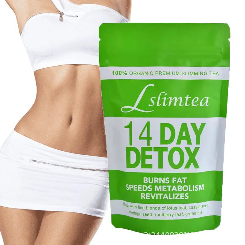 14 day herbal detox tea box with 3g nettle root blend sachets for weight management
