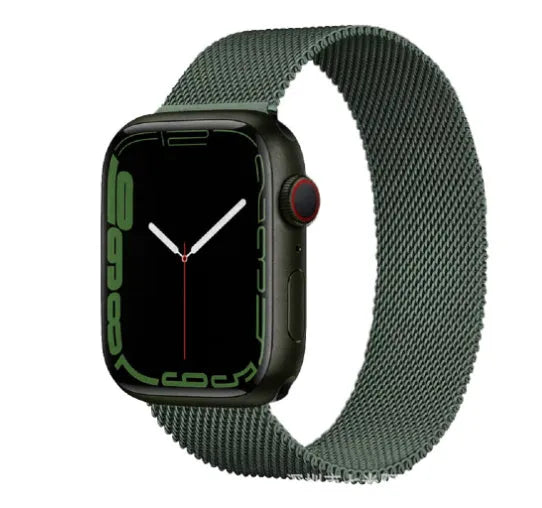 Stainless steel smartwatch strap for 38mm and 42mm watches in silver colour