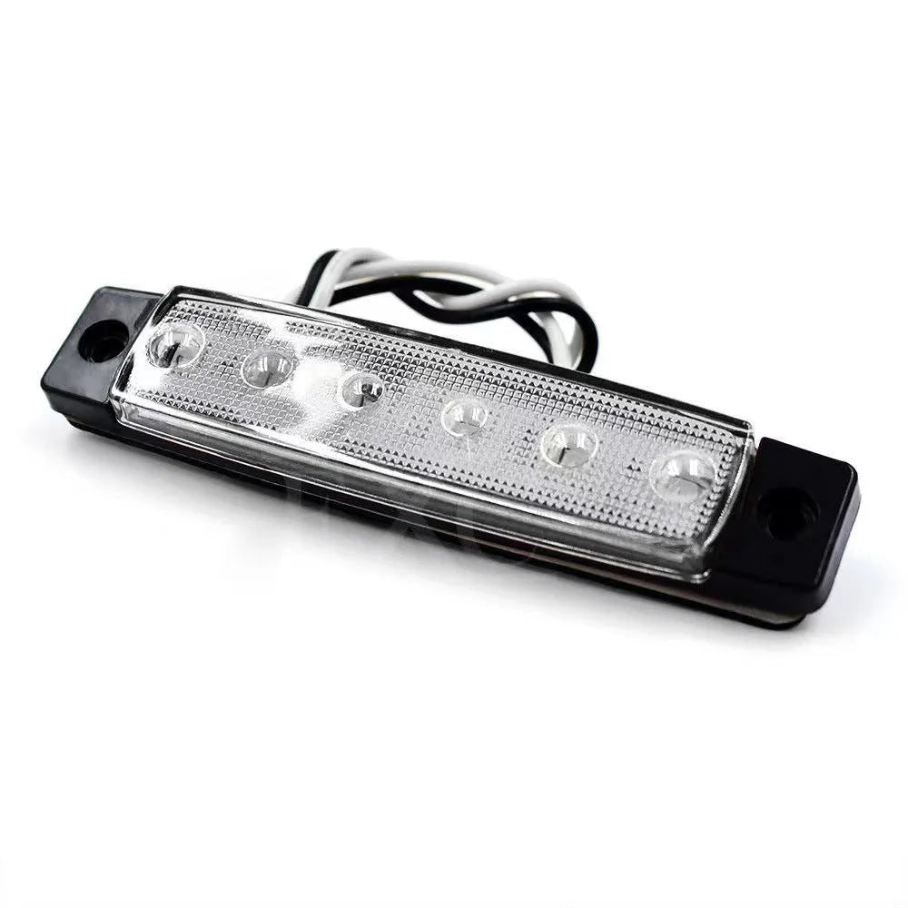 SMD LED trailer side warning light with PVC housing in five colour options