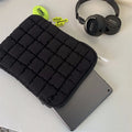 Large capacity black nylon laptop bag with cloud cotton padding for 15.6 inch devices