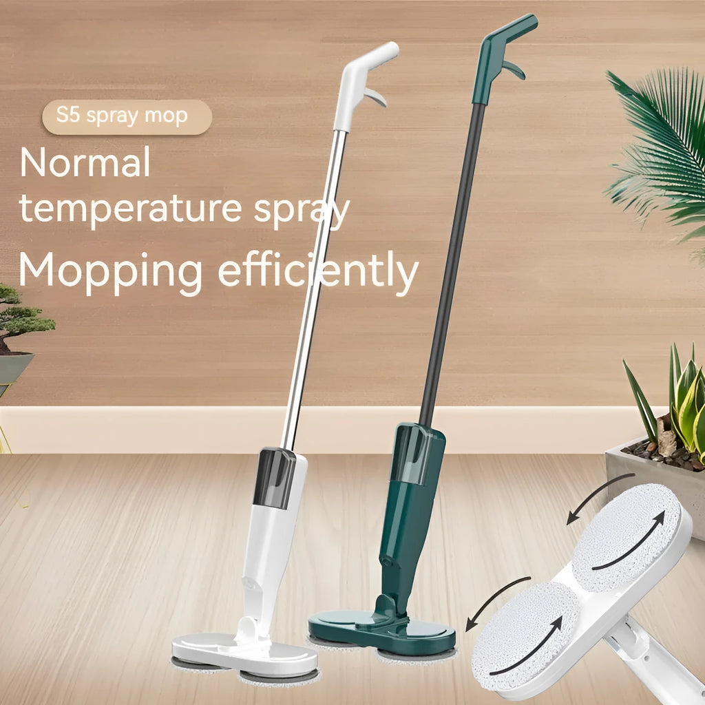 S5 Green and S5 White wireless robotic floor cleaner for sweeping and mopping on hard floors