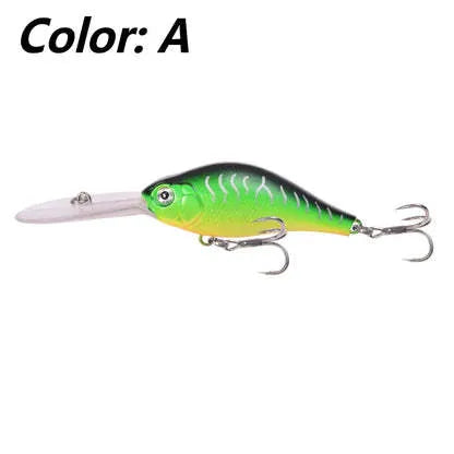 Floating rock little fat man mino fishing lure measuring 10.5cm with deep diving long tongue board