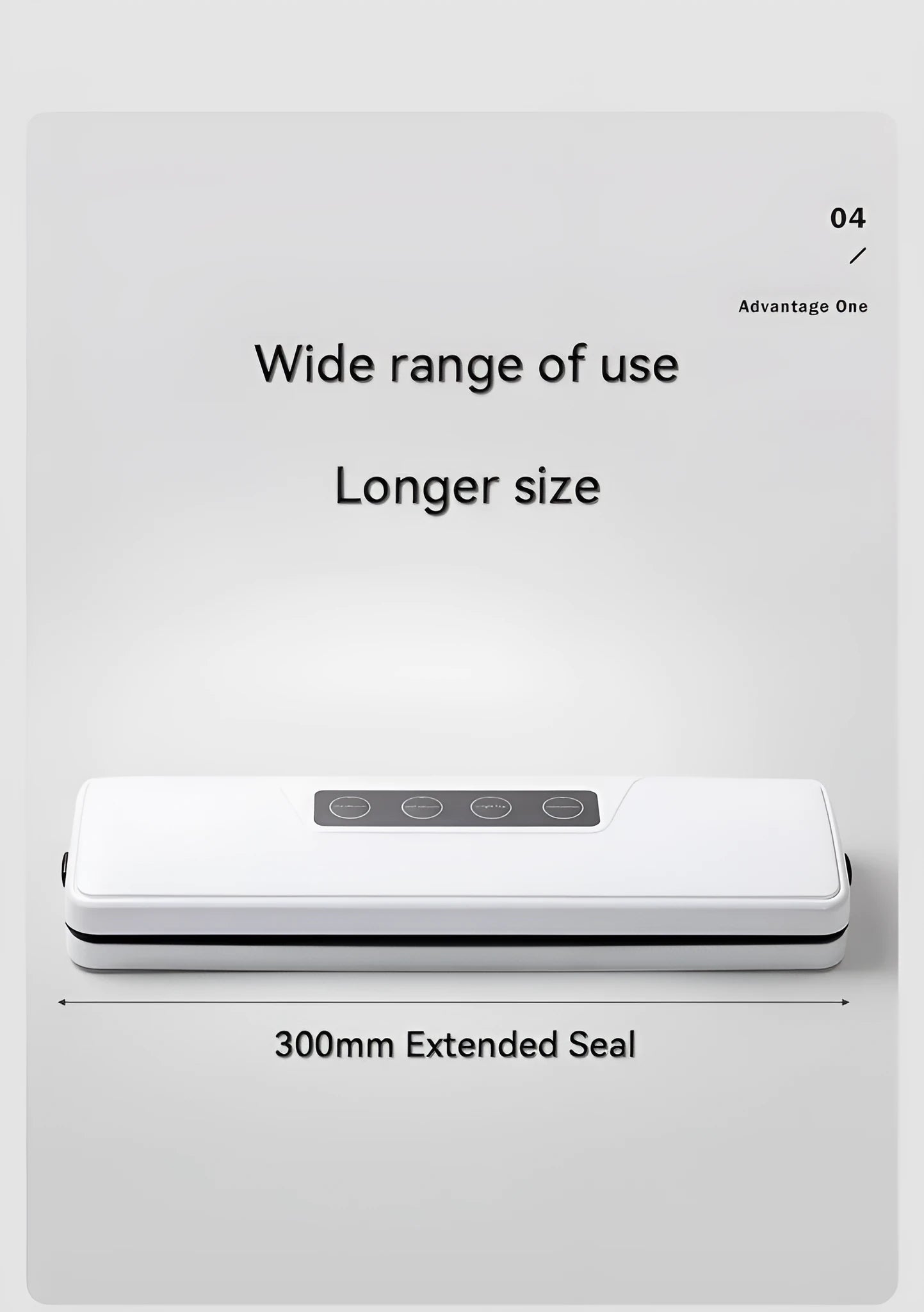 White automatic vacuum sealer machine with compact compression sealing design for household food preservation