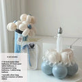 Finished balloon bouquet cake decoration kit with round balloons for DIY party centrepieces
