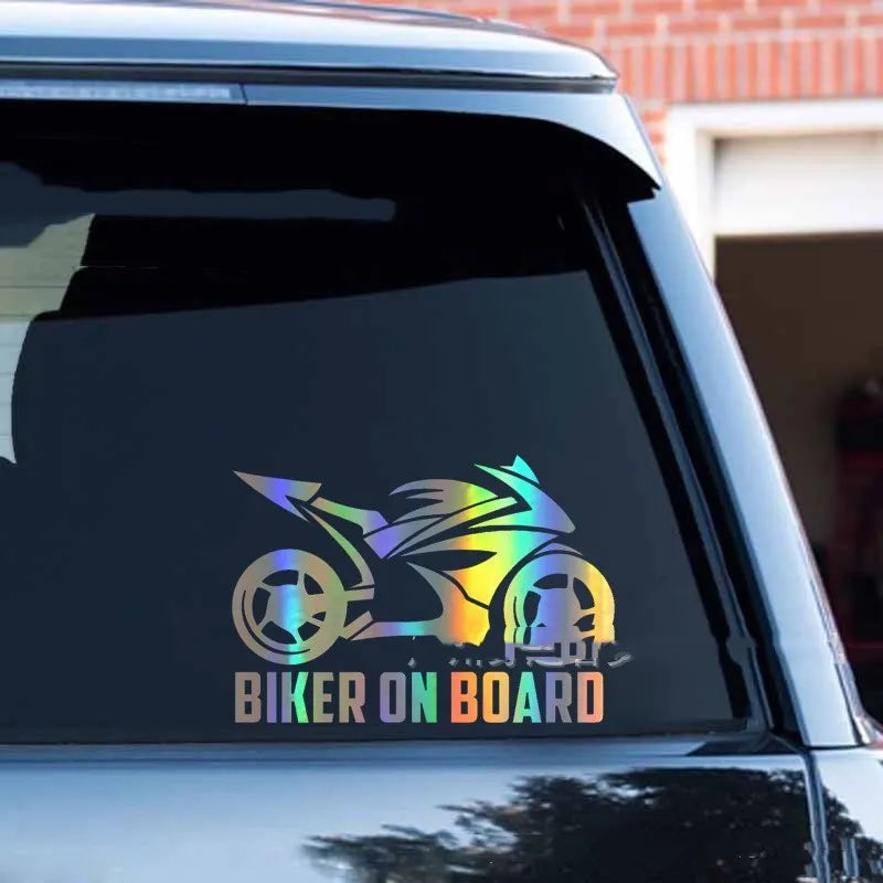 PET reflective safety sticker for motorcycles and cars in various colours and sizes