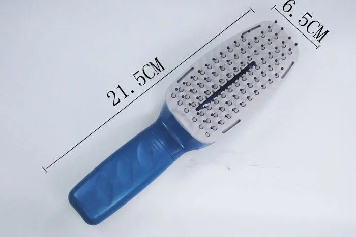 Pet grooming comb with negative ion and active oxygen purification, showing removable brush head and 78 teeth.