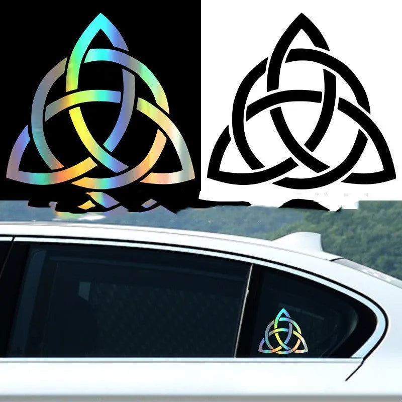 Waterproof adhesive car sticker decal in black, white, or laser colour for automobile windows and bodywork.
