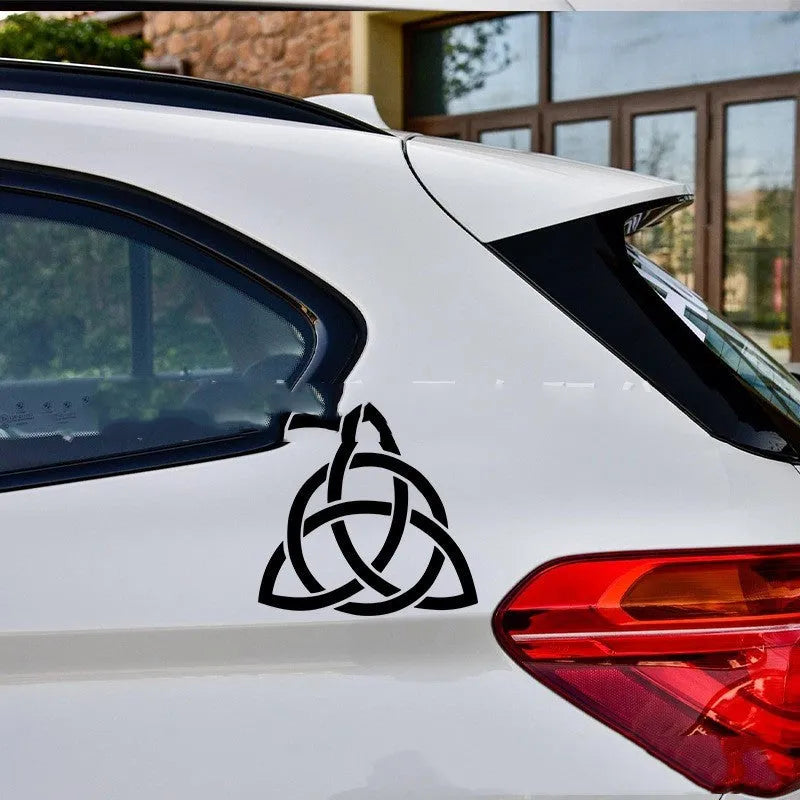 Waterproof adhesive car sticker decal in black, white, or laser colour for automobile windows and bodywork.