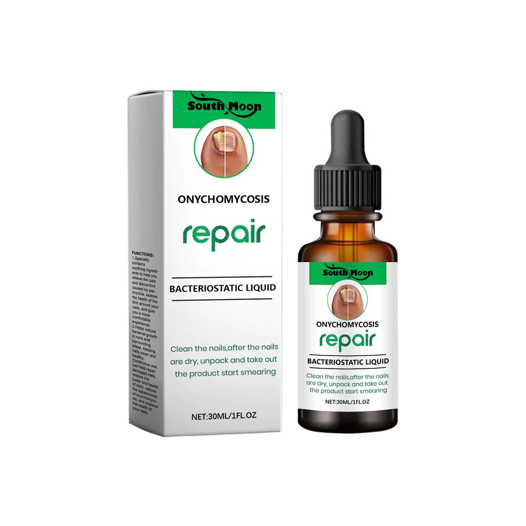 30ml bottle of nail care nursing solution for gentle daily cleaning.