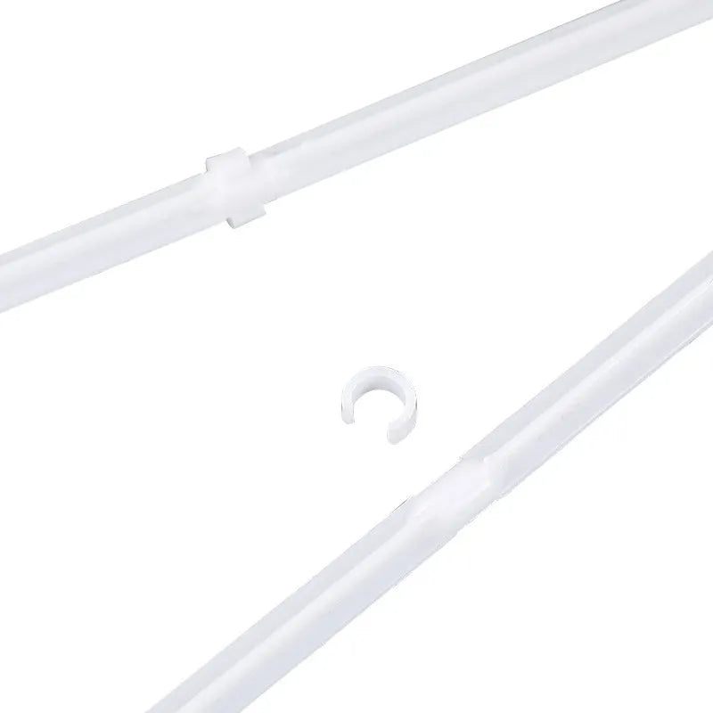 10 white PP plastic car window flag bracket clips for mounting flagpoles on vehicle windows