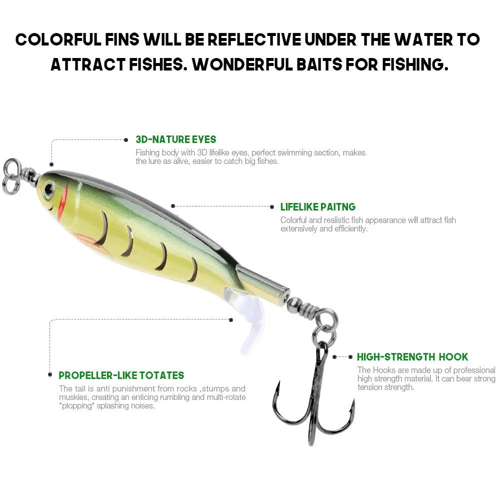 7.5cm plastic fishing lure artificial bait for freshwater predator fish