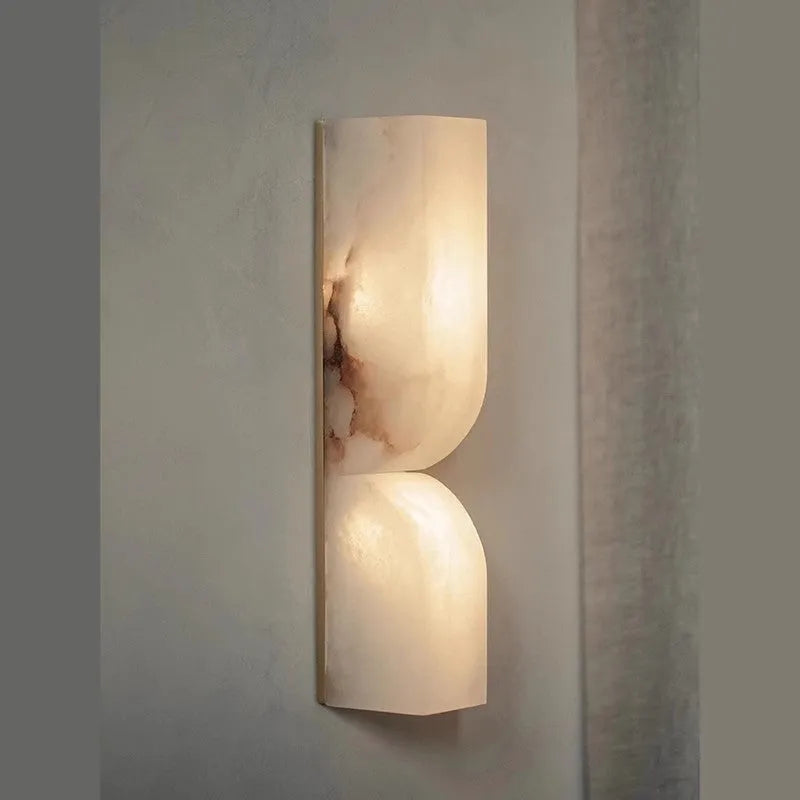 Copper Nordic wall strip lamp with warm light illumination