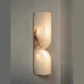 Copper Nordic wall strip lamp with warm light illumination