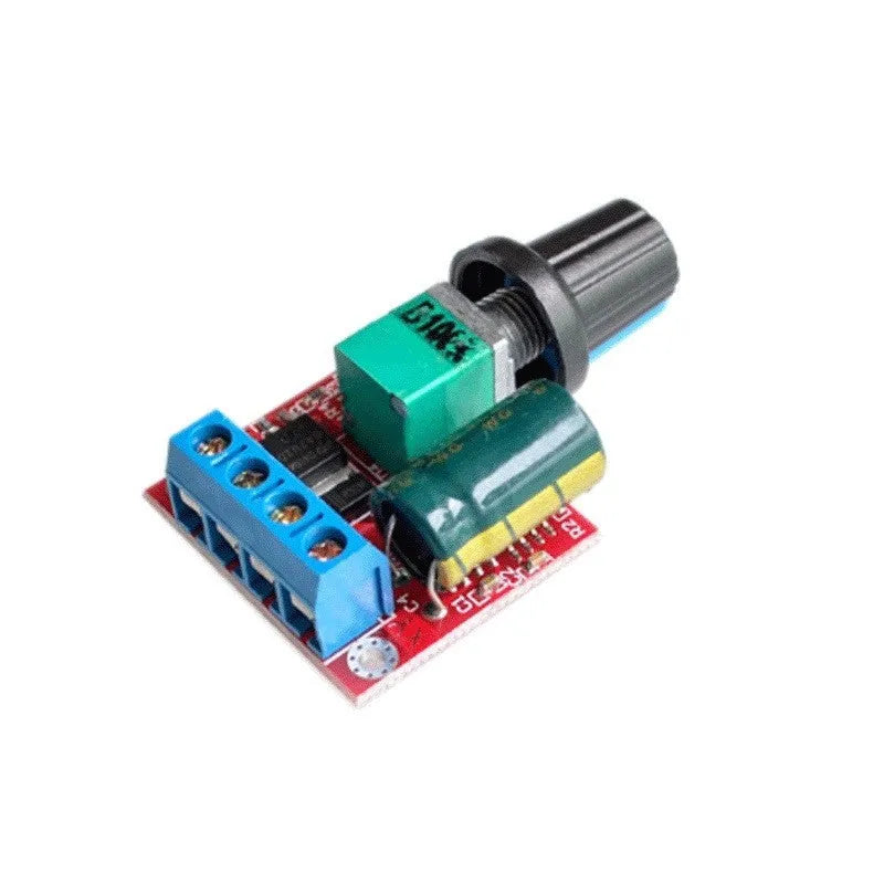 PWM DC motor governor with adjustment knob for 5V-35V speed regulation