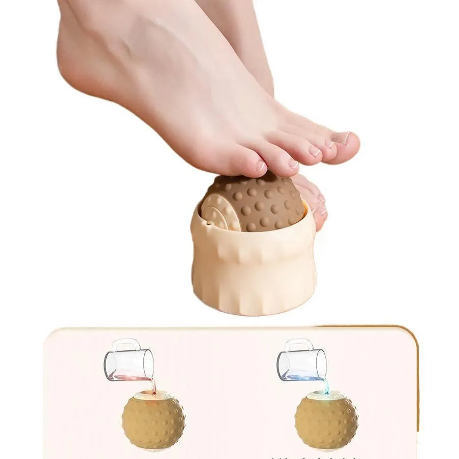 Dual ball massage therapy set for muscle relief with cold and hot compress functionality
