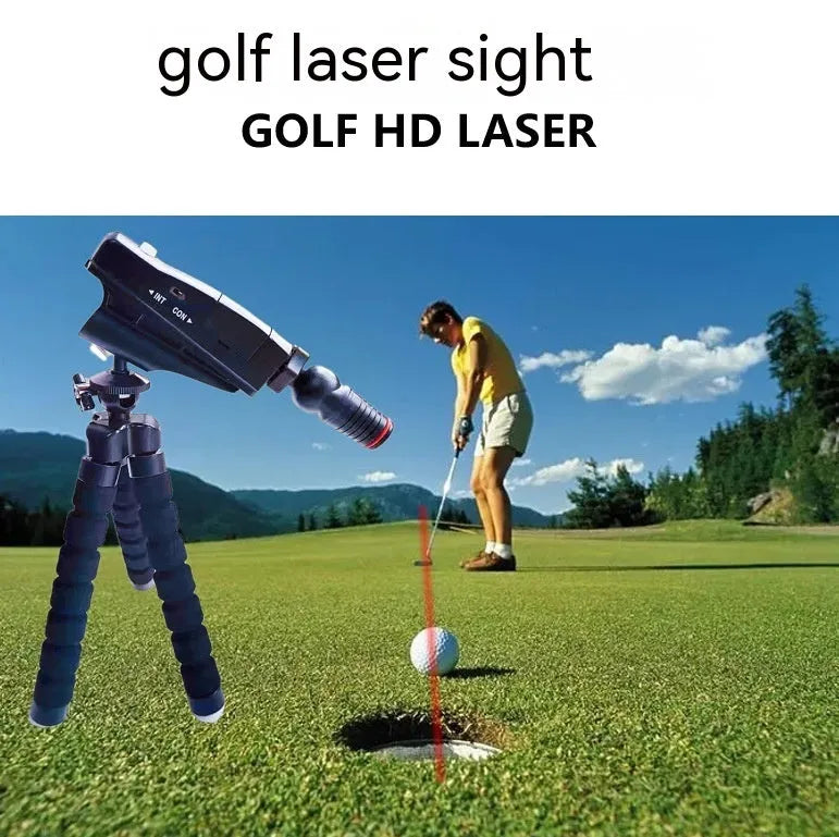 Golf putter laser aiming instrument accessory showing four style configuration options