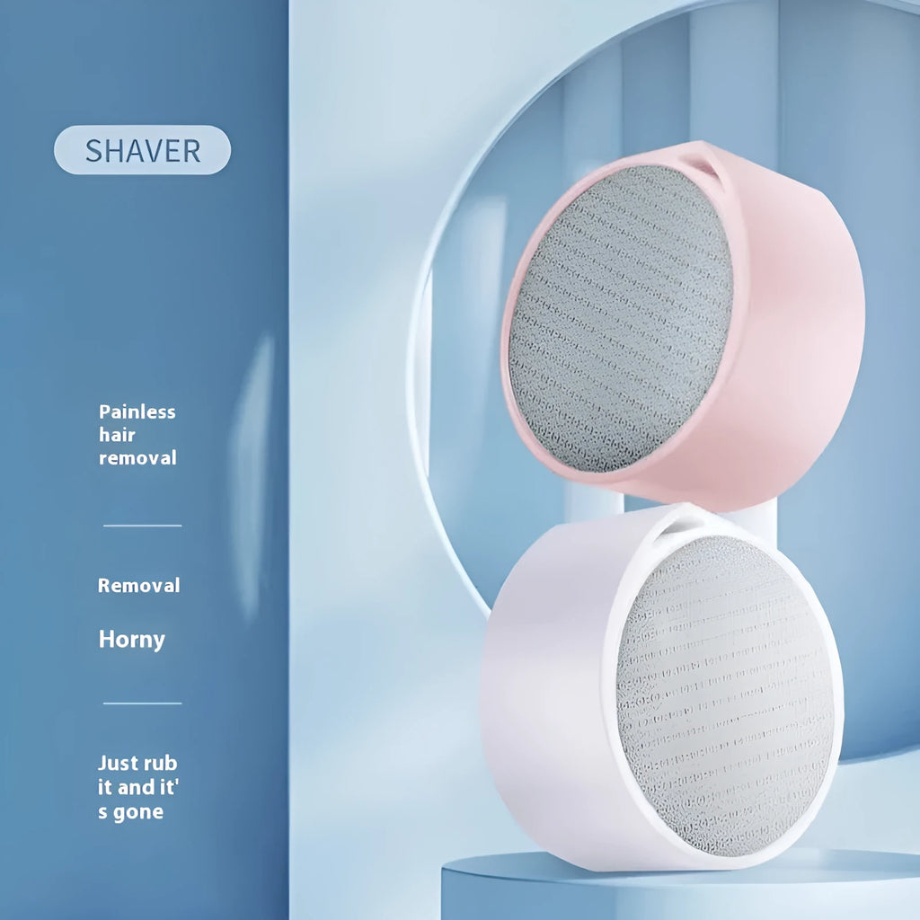 2-in-1 nano glass epilator and foot grinder device in two-tone style