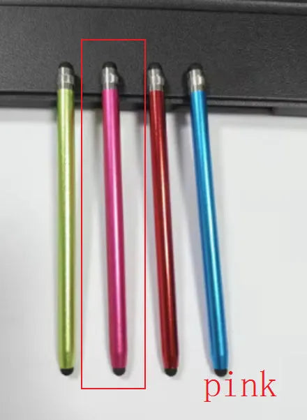Metal two-in-one touch screen pen for tablets and smartphones in multiple colour options