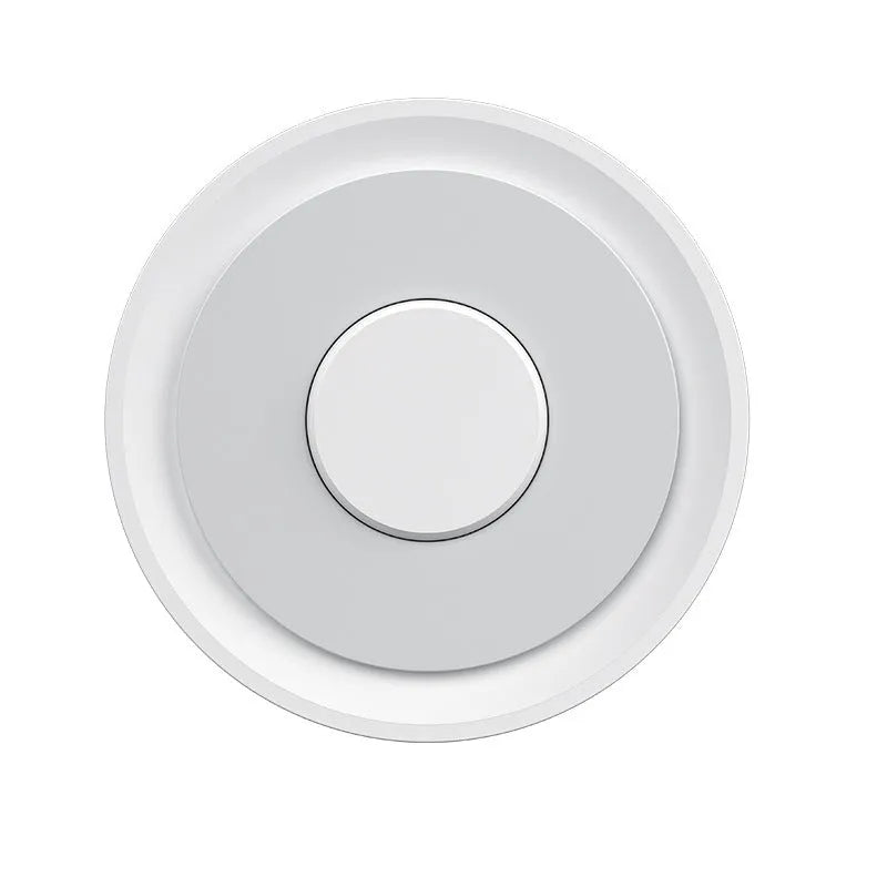 White ZigBee smart home gateway with dimensions 78mm x 78mm x 25mm