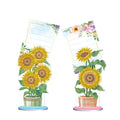 Handmade diamond painting desktop decoration with note clip, American style frameless design