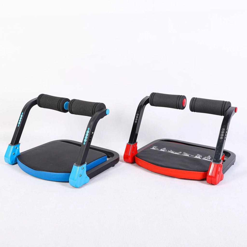 Mini abdominal exercise device in sky blue colour for home fitness