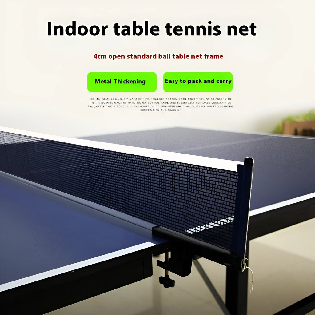 Universal table tennis post with large thickened clip for indoor open grid tables with grid frame