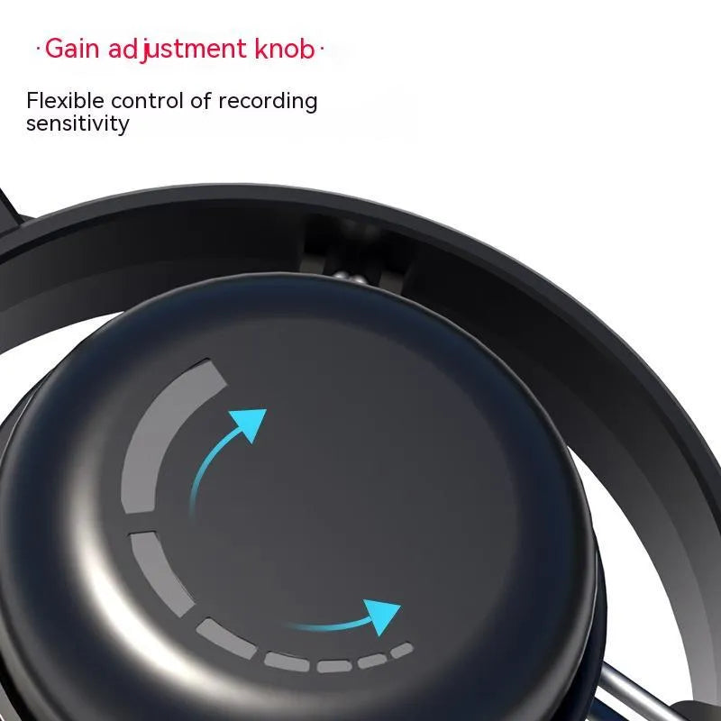 Condenser microphone with RGB lighting in black, white, or pink colours for live streaming