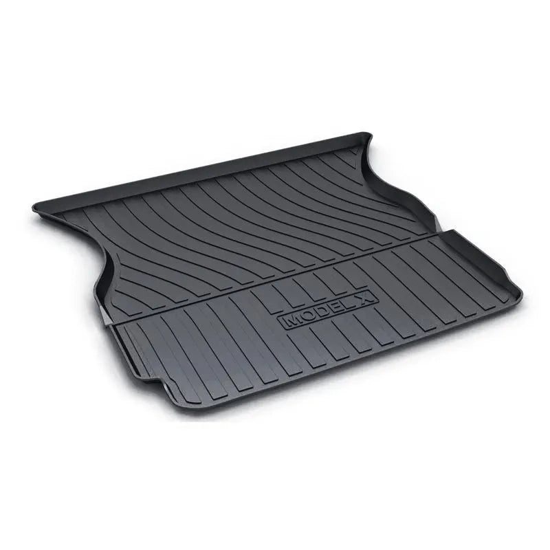 Tesla rubber floor mats with TPE footrest for Model 3, Y, S, and X vehicles