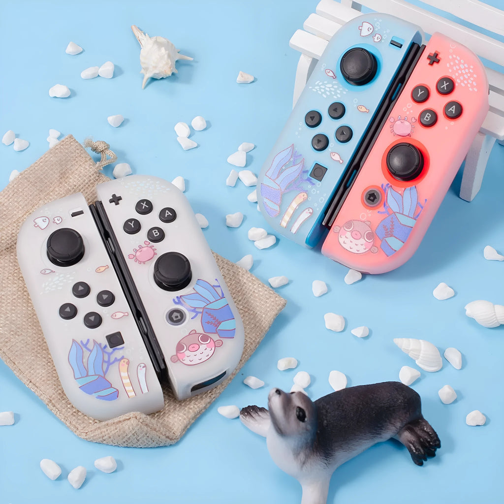 Pawdiary submarine exploration themed protective case for Nintendo Switch and Switch OLED consoles.
