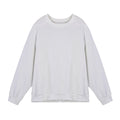 Men's loose fit twill jacquard pullover sweater in solid colours with round neck and long sleeves